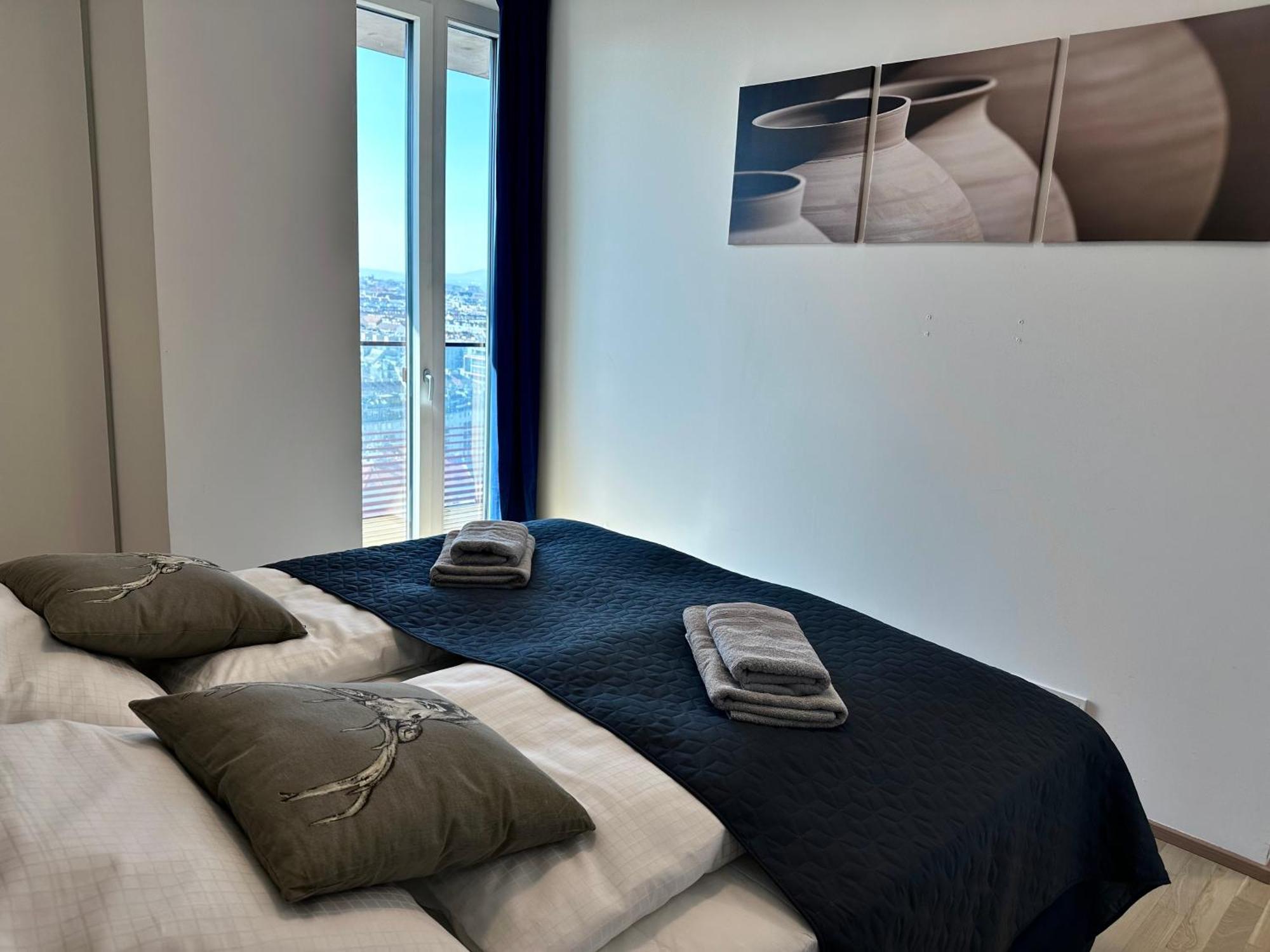 Panorama Sky Apartment I Rooftop Pool I Metro Station Wiedeń Zewnętrze zdjęcie