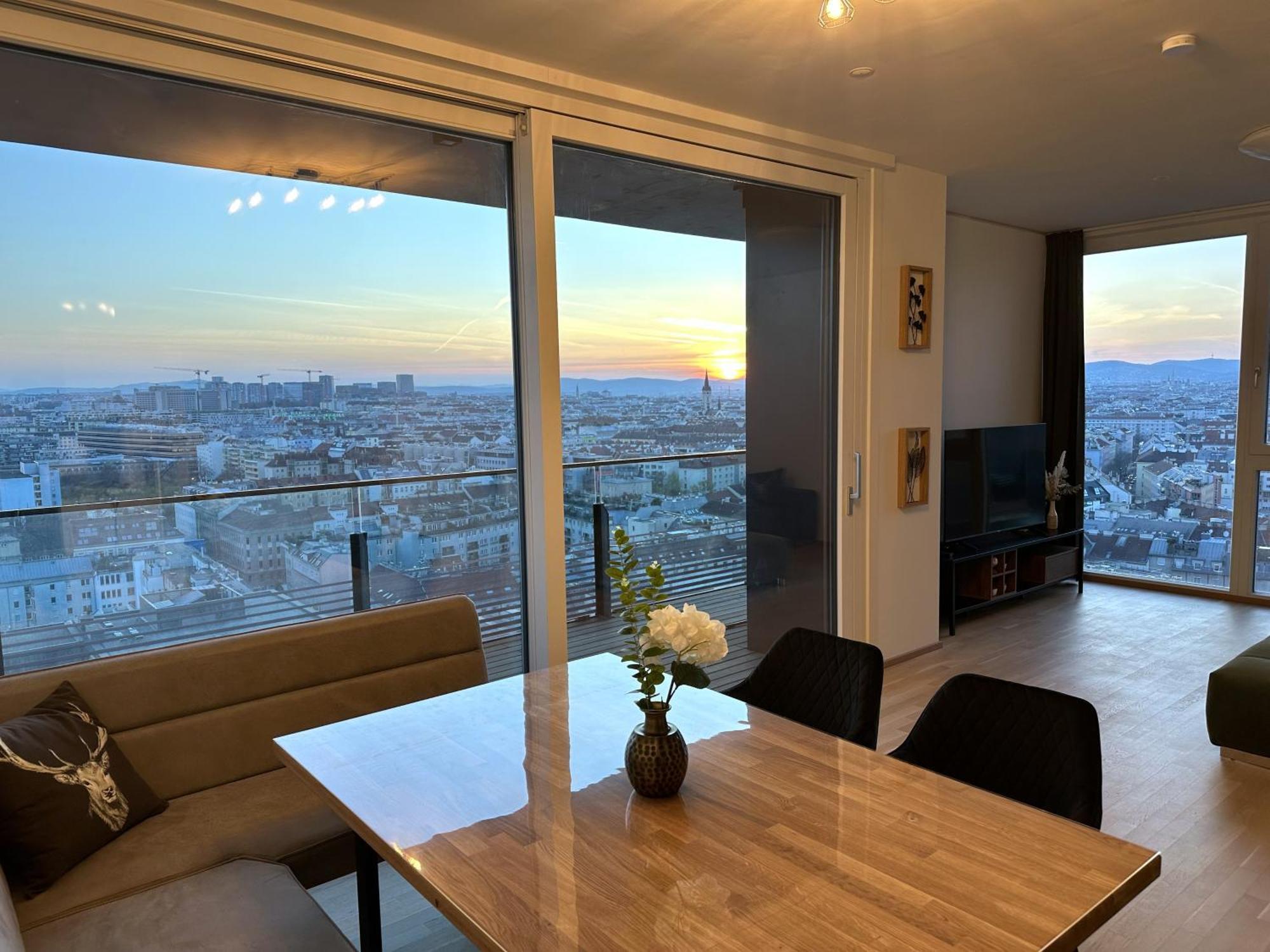Panorama Sky Apartment I Rooftop Pool I Metro Station Wiedeń Zewnętrze zdjęcie