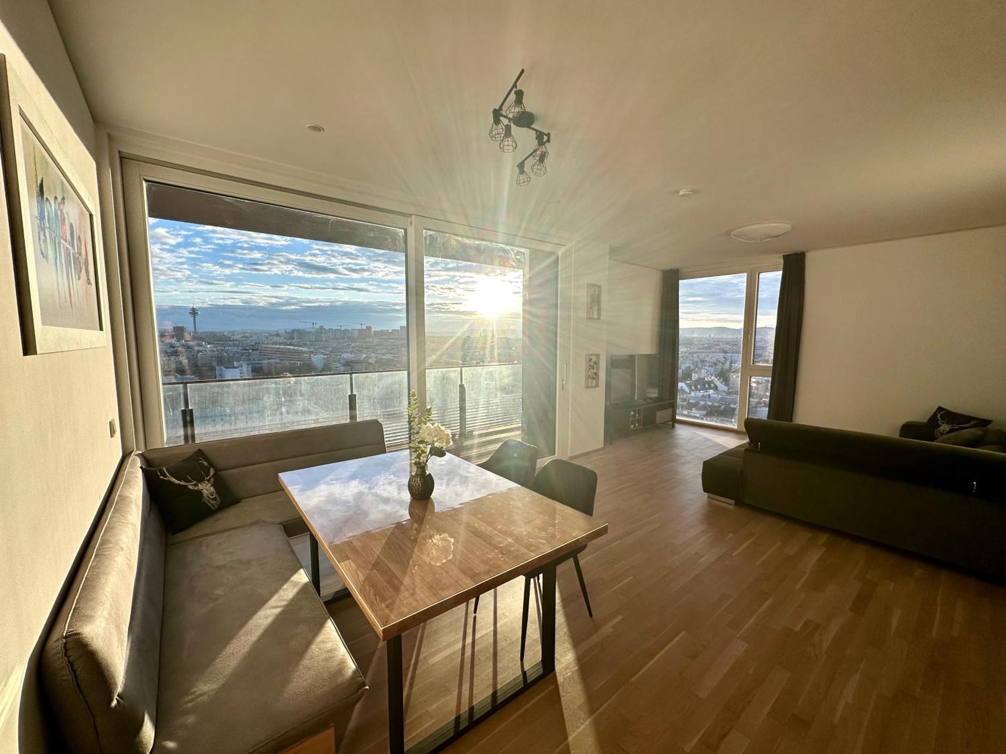 Panorama Sky Apartment I Rooftop Pool I Metro Station Wiedeń Zewnętrze zdjęcie